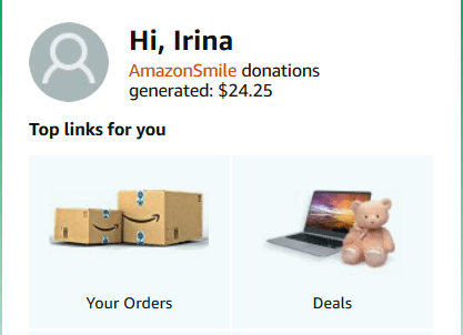 Amazon Smile donations